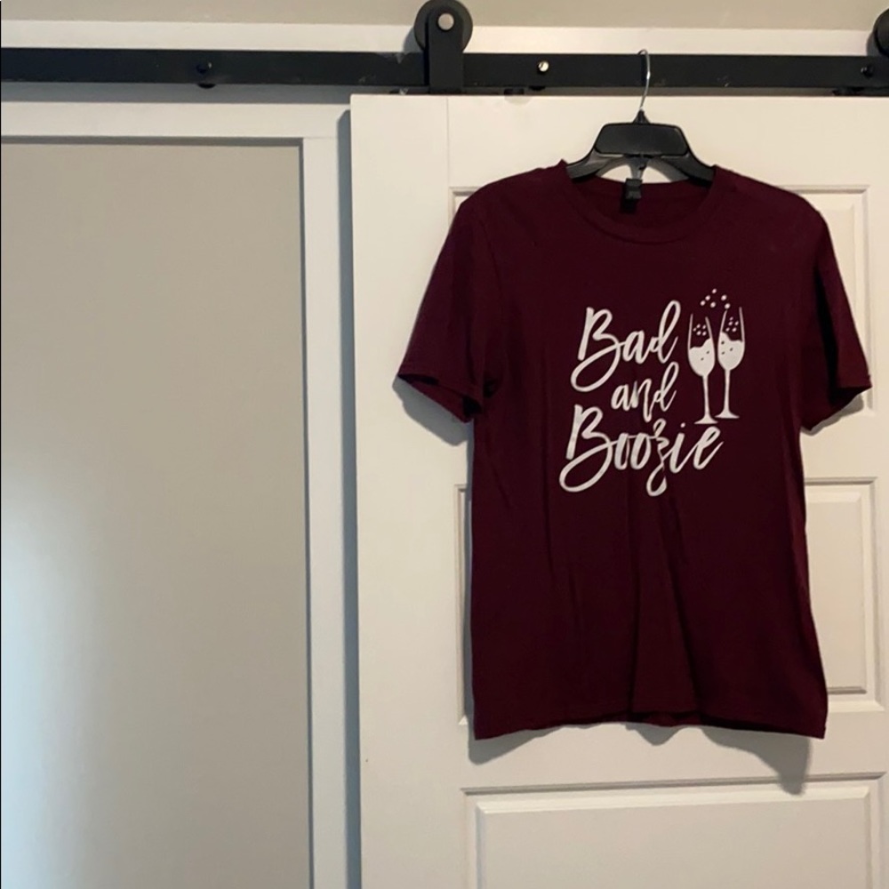Burgundy Bridesmaid Shirt